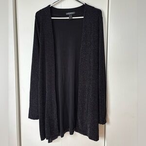 🎉4/30$🎉 Soft Open-Front Black Cardigan – Size Medium